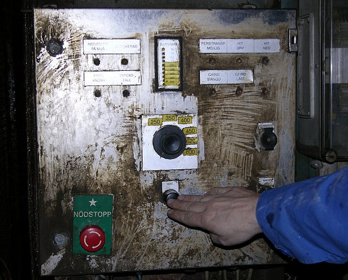 elevator car operation panel