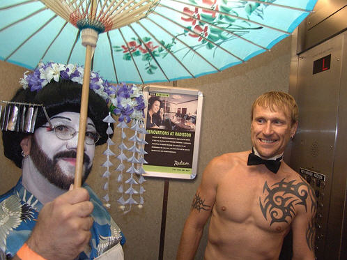 Elevator Passengers - Happy Elevator Passengers - Happy